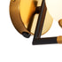 Wall luminaire in Matt Black and Antique Brass LL00012