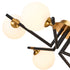 Flush luminaire in Matt Black Antique Brass LL00014