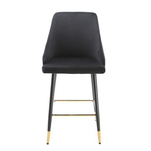 Native Home Lifestyle Chesterfield Black Kitchen Bar Stools (Set Of 2)