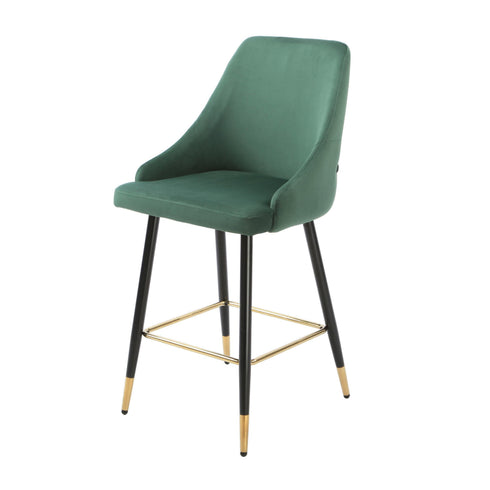 Native Home Lifestyle Chesterfield Green Kitchen Bar Stools (Set Of 2)