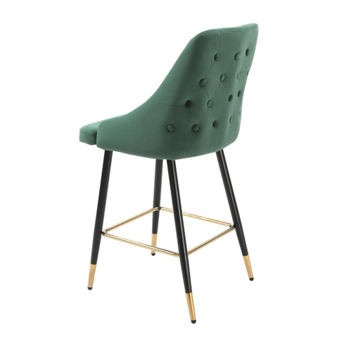 Native Home Lifestyle Chesterfield Green Kitchen Bar Stools (Set Of 2)