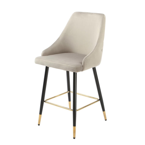 Native Home Lifestyle Chesterfield Grey Kitchen Bar Stools (Set Of 2)