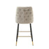 Native Home Lifestyle Chesterfield Grey Kitchen Bar Stools (Set Of 2)