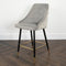 Native Home Lifestyle Chesterfield Grey Kitchen Bar Stools (Set Of 2)