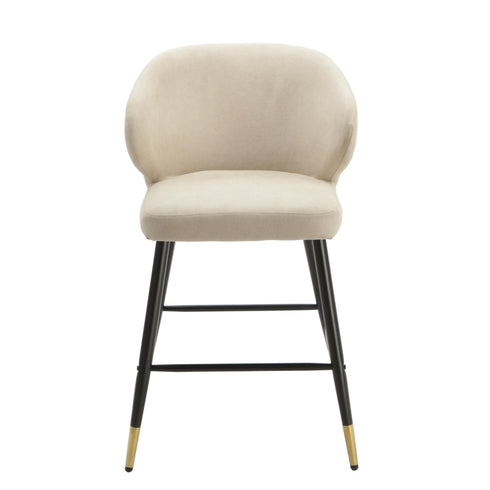 Native Home Lifestyle Manhattan Beige Kitchen Bar Stools (Set Of 2)
