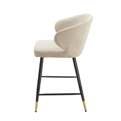 Native Home Lifestyle Manhattan Beige Kitchen Bar Stools (Set Of 2)
