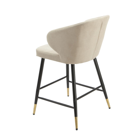 Native Home Lifestyle Manhattan Beige Kitchen Bar Stools (Set Of 2)