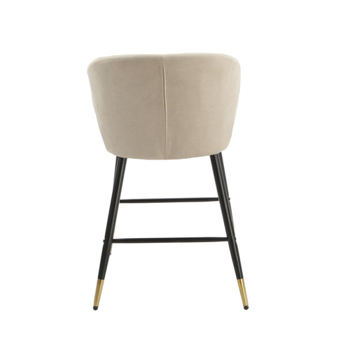 Native Home Lifestyle Manhattan Beige Kitchen Bar Stools (Set Of 2)