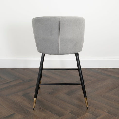 Native Home Lifestyle Manhattan Grey Kitchen Bar Stools (Set Of 2)