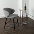 Native Home Lifestyle Manhattan Grey Kitchen Bar Stools (Set Of 2)