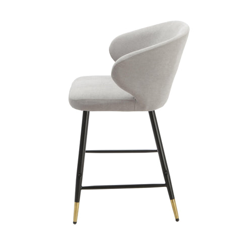 Native Home Lifestyle Manhattan Grey Kitchen Bar Stools (Set Of 2)