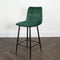 Native Home Lifestyle Squared Green Kitchen Bar Stools (Set Of 2)