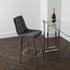 Native Home Lifestyle Squared Grey Kitchen Bar Stools (Set Of 2)