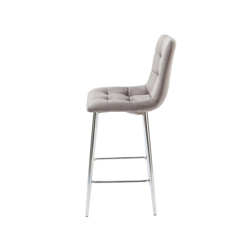 Native Home Lifestyle Squared Grey Kitchen Bar Stools (Set Of 2)