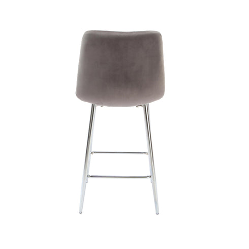 Native Home Lifestyle Squared Grey Kitchen Bar Stools (Set Of 2)