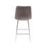 Native Home Lifestyle Squared Grey Kitchen Bar Stools (Set Of 2)