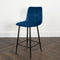 Native Home Lifestyle Squared Navy Blue Kitchen Bar Stools (Set Of 2)