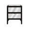 Josephine Bedside | 2 Drawer | Black