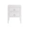Cheriton Bedside | 2 Drawer | White