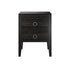 Cheriton Bedside | 2 Drawer | Black