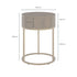 Hampton Round Wooden Bedside – Brown