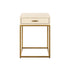 Hampton Bedside | Ivory Shagreen
