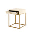 Hampton Bedside | Ivory Shagreen