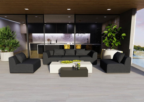 Blinde Design Bloc L5 Concrete Coffee Table - Bone Finish - BLD.1.T.BLC.L5.BO