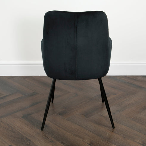 Native Home Lifestyle Chesterfield Black Dining Chairs (Set Of 2)