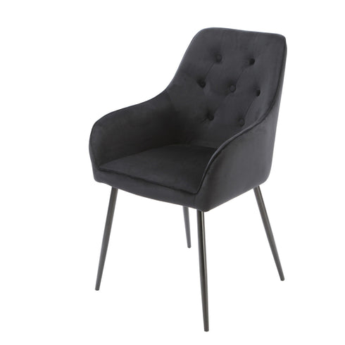 Native Home Lifestyle Chesterfield Black Dining Chairs (Set Of 2)