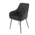 Native Home Lifestyle Chesterfield Black Dining Chairs (Set Of 2)