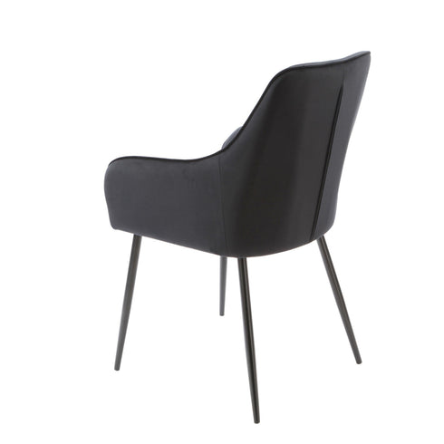 Native Home Lifestyle Chesterfield Black Dining Chairs (Set Of 2)