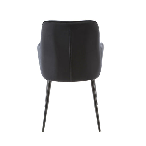 Native Home Lifestyle Chesterfield Black Dining Chairs (Set Of 2)