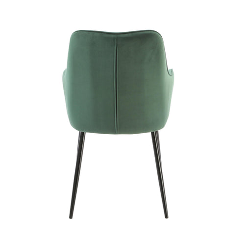 Native Home Lifestyle Chesterfield Green Dining Chairs (Set Of 2)