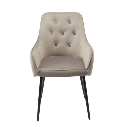 Native Home Lifestyle Chesterfield Grey Dining Chairs (Set Of 2)