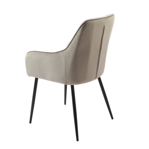 Native Home Lifestyle Chesterfield Grey Dining Chairs (Set Of 2)