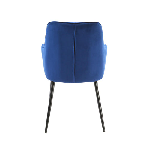 Native Home Lifestyle Chesterfield Navy Blue Dining Chairs (Set Of 2)