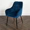 Native Home Lifestyle Chesterfield Navy Blue Dining Chairs (Set Of 2)