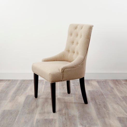 Native Home Lifestyle Chester Beige Textured Dining Chairs (Set Of 2)