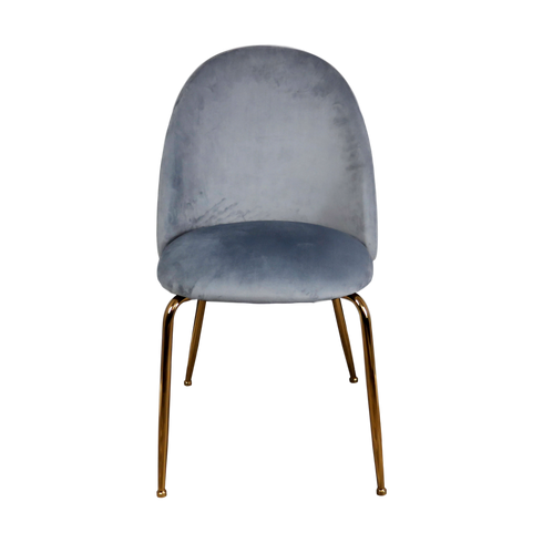 Native Home Lifestyle Velvet Dining Chairs - Gold Legs (Set Of 2)