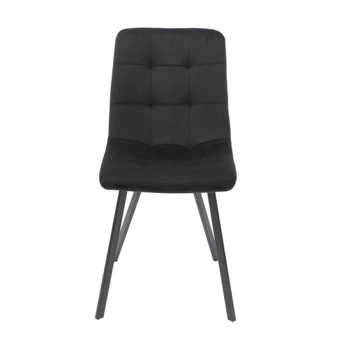 Native Home Lifestyle Squared Black Dining Chairs (Set Of 2)