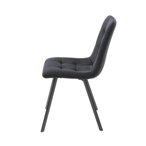 Native Home Lifestyle Squared Black Dining Chairs (Set Of 2)