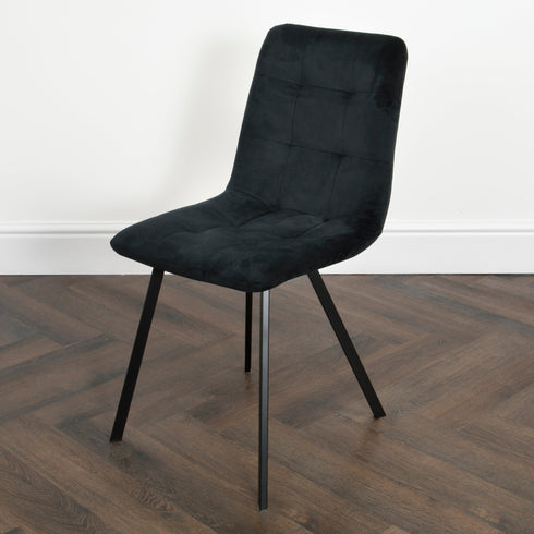 Native Home Lifestyle Squared Black Dining Chairs (Set Of 2)