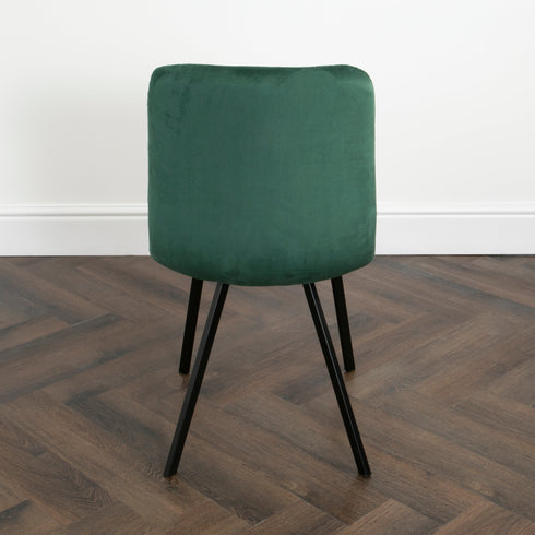 Native Home Lifestyle Squared Green Dining Chairs (Set Of 2)