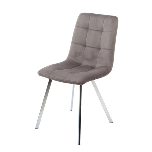 Native Home Lifestyle Squared Grey Dining Chairs (Set Of 2)