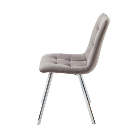 Native Home Lifestyle Squared Grey Dining Chairs (Set Of 2)