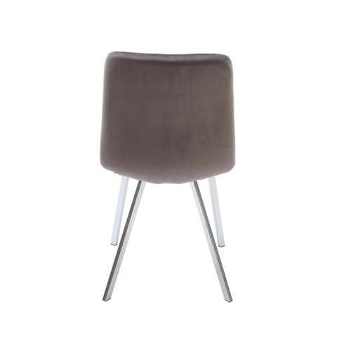 Native Home Lifestyle Squared Grey Dining Chairs (Set Of 2)
