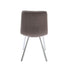 Native Home Lifestyle Squared Grey Dining Chairs (Set Of 2)