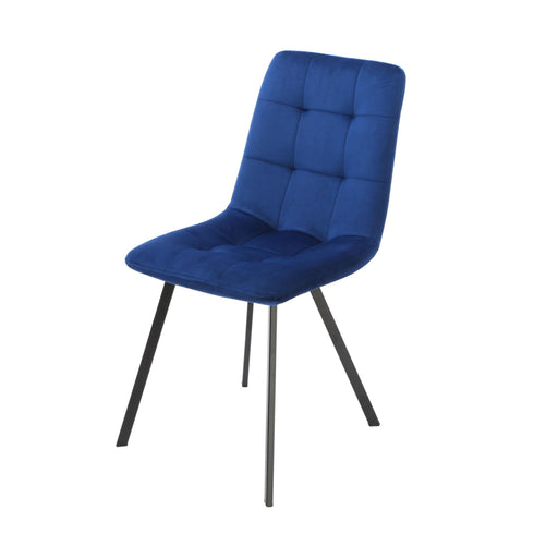 Native Home Lifestyle Squared Navy Blue Dining Chairs (Set Of 2)