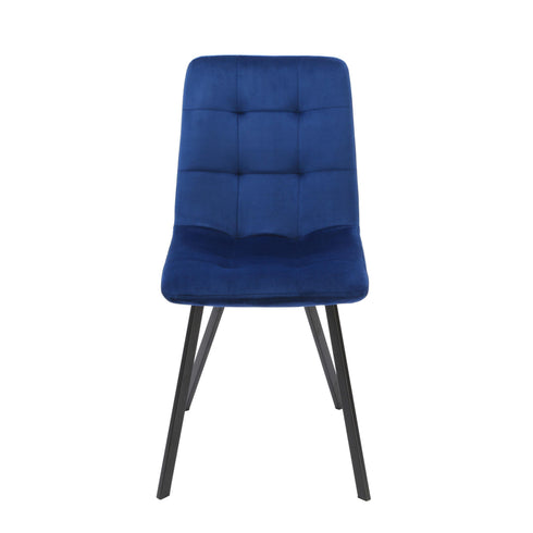Native Home Lifestyle Squared Navy Blue Dining Chairs (Set Of 2)